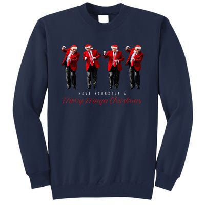 Santa Trump Have Yourself A Merry Maga Xmas Tall Sweatshirt