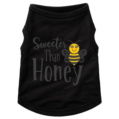 Sweeter Than Honey Bee Cute Valentines Gift Doggie Tank