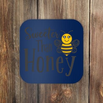 Sweeter Than Honey Bee Cute Valentines Gift Coaster