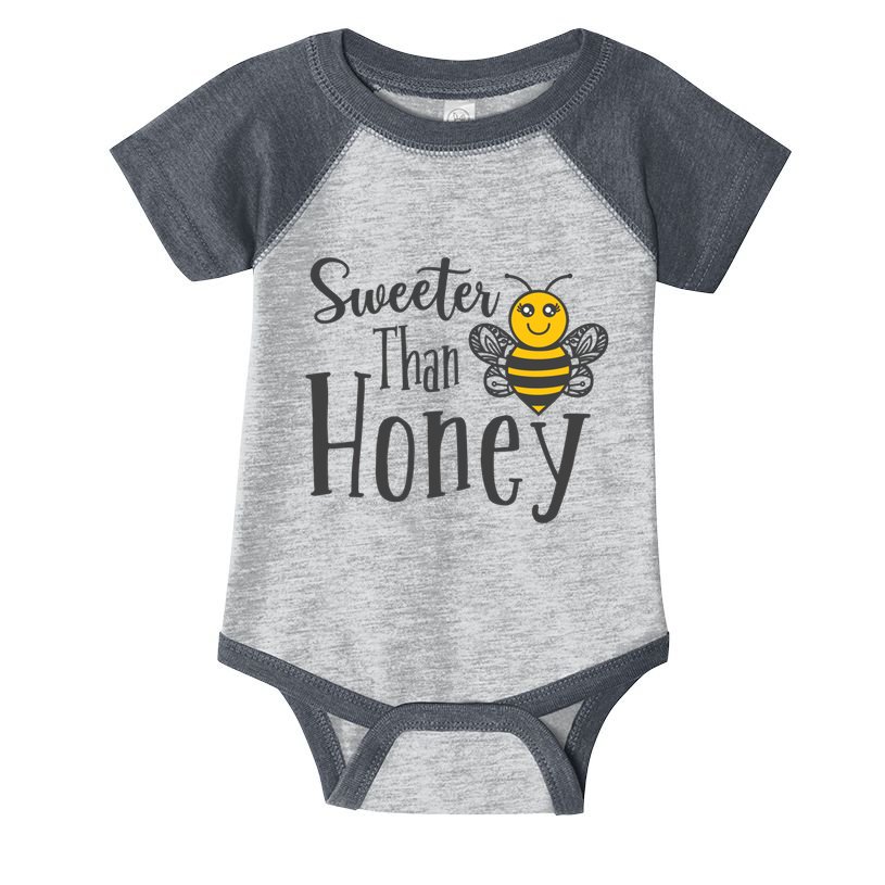 Sweeter Than Honey Bee Cute Valentines Gift Infant Baby Jersey Bodysuit