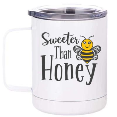 Sweeter Than Honey Bee Cute Valentines Gift 12 oz Stainless Steel Tumbler Cup