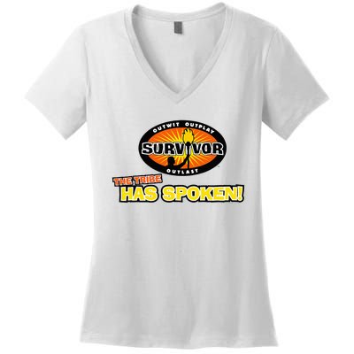 Survivor Tribe Has Spoken Women's V-Neck T-Shirt