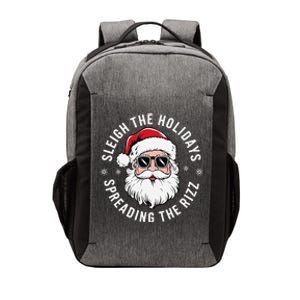 Sleigh The Holidays Spreading The Rizz Funny Santa Christmas Gift Vector Backpack