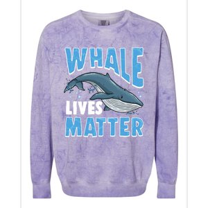 Save The Humpback Whale Lives Matter Funny Gift Colorblast Crewneck Sweatshirt