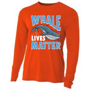 Save The Humpback Whale Lives Matter Funny Gift Cooling Performance Long Sleeve Crew