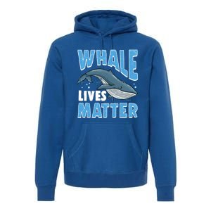 Save The Humpback Whale Lives Matter Funny Gift Premium Hoodie