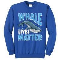 Save The Humpback Whale Lives Matter Funny Gift Tall Sweatshirt