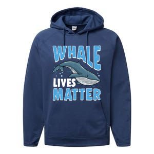 Save The Humpback Whale Lives Matter Funny Gift Performance Fleece Hoodie