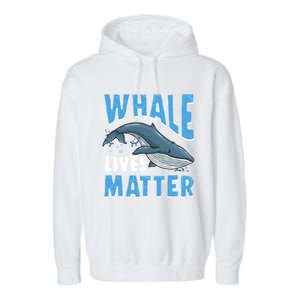 Save The Humpback Whale Lives Matter Funny Gift Garment-Dyed Fleece Hoodie