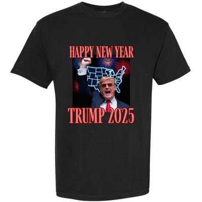 Sarcastic Trump Happy New Year 2025 47th President Convicted Garment-Dyed Heavyweight T-Shirt