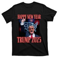 Sarcastic Trump Happy New Year 2025 47th President Convicted T-Shirt