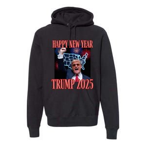 Sarcastic Trump Happy New Year 2025 47th President Convicted Premium Hoodie