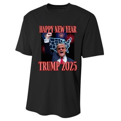 Sarcastic Trump Happy New Year 2025 47th President Convicted Performance Sprint T-Shirt