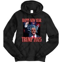 Sarcastic Trump Happy New Year 2025 47th President Convicted Tie Dye Hoodie