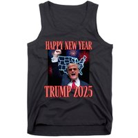 Sarcastic Trump Happy New Year 2025 47th President Convicted Tank Top