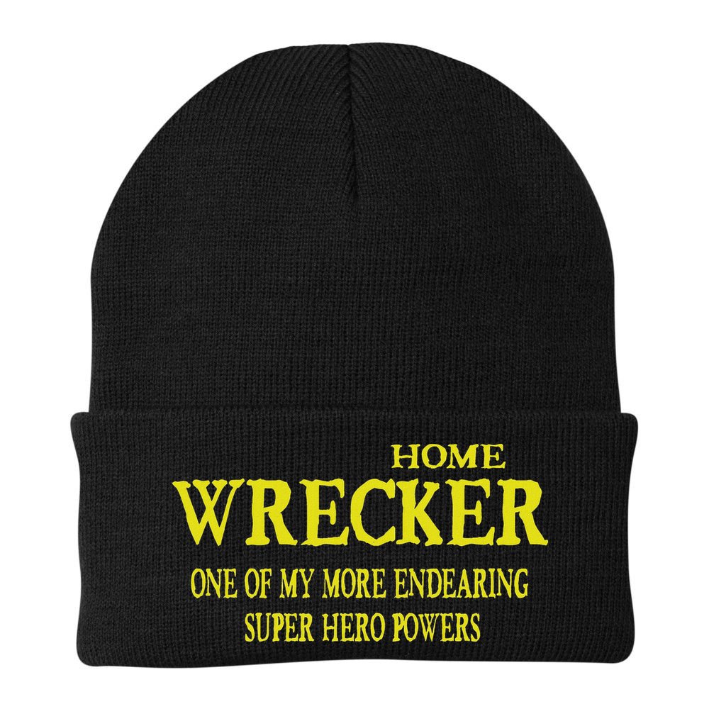 Sarcastic T Home Wrecker Power Beanie