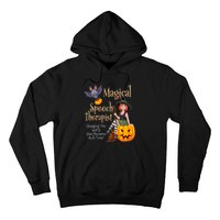 Speech Therapy Halloween Magical Therapist Witch Hoodie