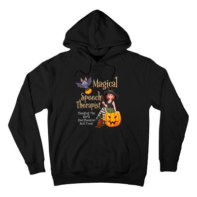 Speech Therapy Halloween Magical Therapist Witch Hoodie