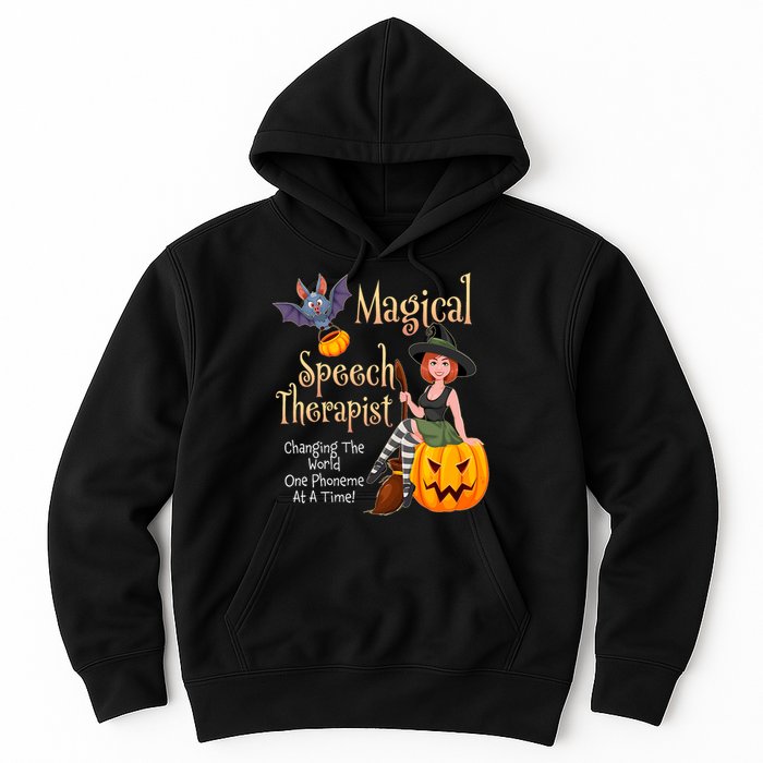 Speech Therapy Halloween Magical Therapist Witch Hoodie