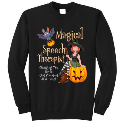 Speech Therapy Halloween Magical Therapist Witch Sweatshirt