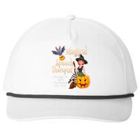 Speech Therapy Halloween Magical Therapist Witch Snapback Five-Panel Rope Hat