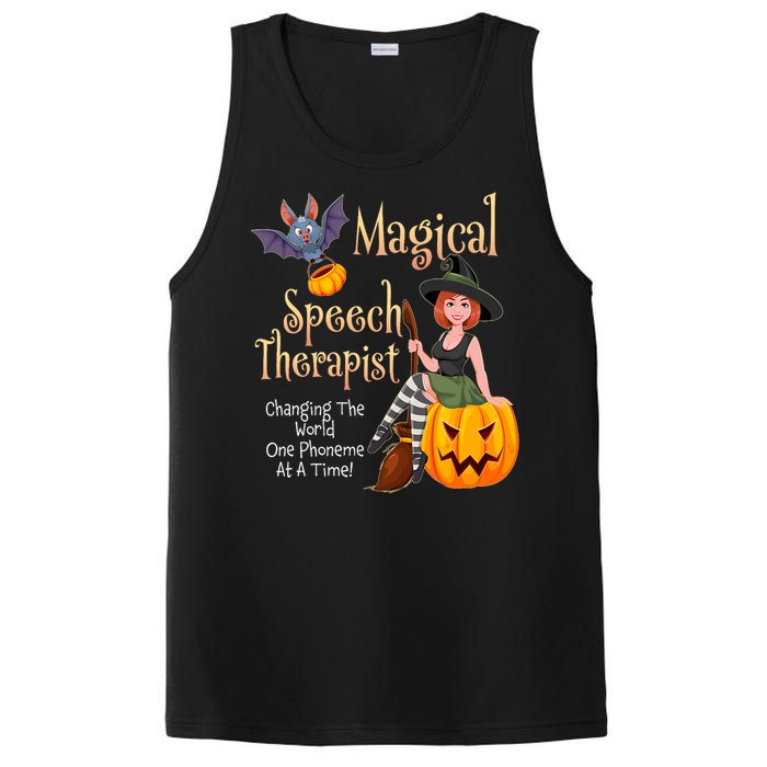 Speech Therapy Halloween Magical Therapist Witch PosiCharge Competitor Tank