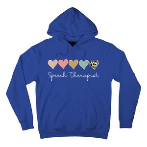 Speech Therapist Heart School Therapy Squad Valentine's Day Gift Hoodie