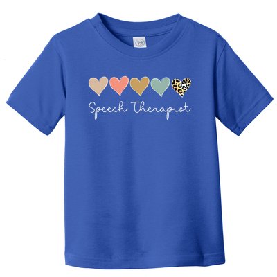 Speech Therapist Heart School Therapy Squad Valentine's Day Gift Toddler T-Shirt