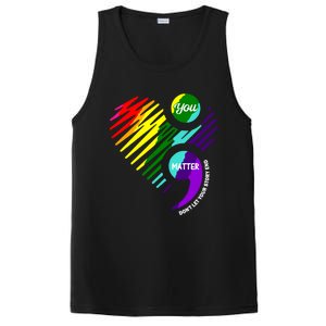 Semicolon Tal Health Awareness Gift PosiCharge Competitor Tank