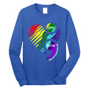 Semicolon Tal Health Awareness Gift Long Sleeve Shirt