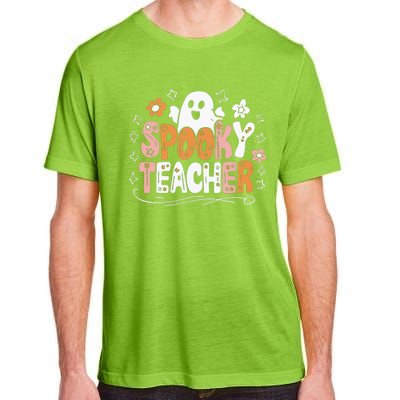 Spooky Teacher Halloween Ghost Classroom Fun Teacher Gift Adult ChromaSoft Performance T-Shirt