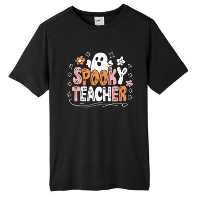 Spooky Teacher Halloween Ghost Classroom Fun Teacher Gift Tall Fusion ChromaSoft Performance T-Shirt