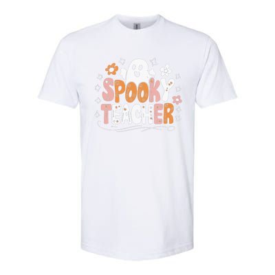 Spooky Teacher Halloween Ghost Classroom Fun Teacher Gift Softstyle CVC T-Shirt