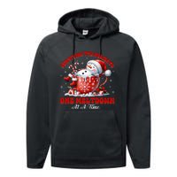 Surviving The Holidays One Meltdown Funny Christmas Snowman Performance Fleece Hoodie