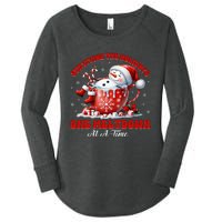 Surviving The Holidays One Meltdown Funny Christmas Snowman Women's Perfect Tri Tunic Long Sleeve Shirt