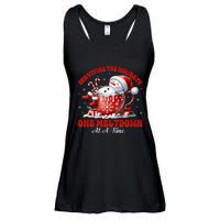 Surviving The Holidays One Meltdown Funny Christmas Snowman Ladies Essential Flowy Tank