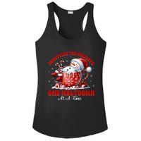 Surviving The Holidays One Meltdown Funny Christmas Snowman Ladies PosiCharge Competitor Racerback Tank