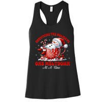 Surviving The Holidays One Meltdown Funny Christmas Snowman Women's Racerback Tank