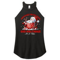 Surviving The Holidays One Meltdown Funny Christmas Snowman Women's Perfect Tri Rocker Tank