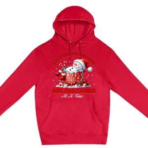 Surviving The Holidays One Meltdown Funny Christmas Snowman Premium Pullover Hoodie