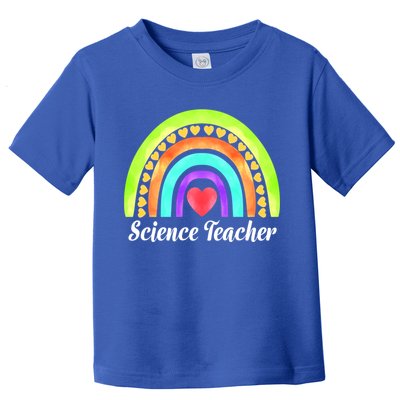 Science Teacher Hearts And Rainbows Great Gift Toddler T-Shirt