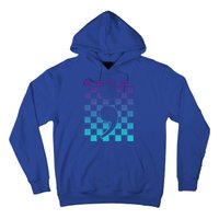 Semicolon Tal Health Matters Awareness Retro Checkered Cool Gift Hoodie