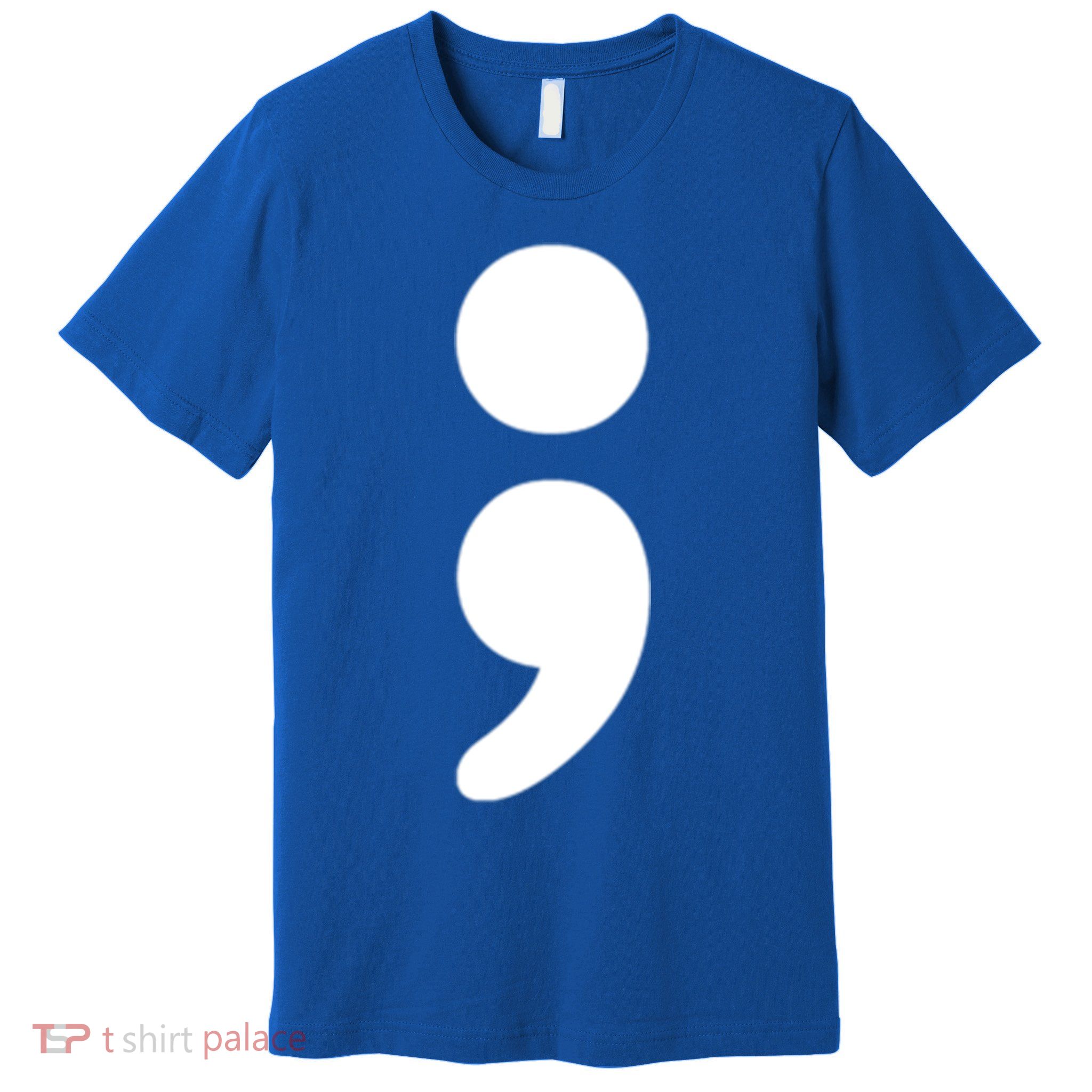 Semicolon Tal Health Matters Awareness Month Gift Premium T-Shirt