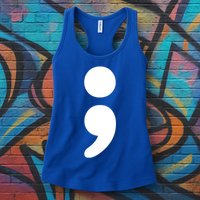 Semicolon Tal Health Matters Awareness Month Gift Womens Tank Top