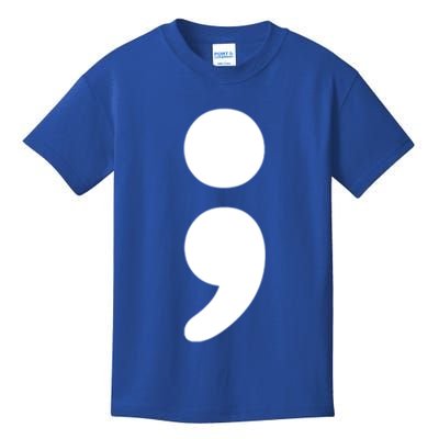 Semicolon Tal Health Matters Awareness Month Gift Kids T-Shirt