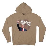 Sarcastic Trump Happy New Year 2025 Fireworks Director White Hoodie