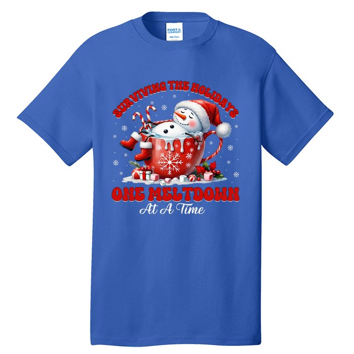 Surviving The Holidays One Meltdown Tall T-Shirt