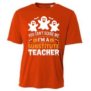 Substitute Teacher Halloween Costume Spooky Scary Teacher Gift Cooling Performance Crew T-Shirt