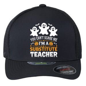 Substitute Teacher Halloween Costume Spooky Scary Teacher Gift Flexfit Unipanel Trucker Cap