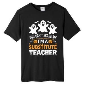 Substitute Teacher Halloween Costume Spooky Scary Teacher Gift Tall Fusion ChromaSoft Performance T-Shirt